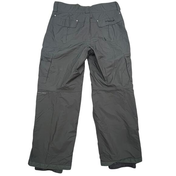 Columbia Gray Snow King Insulated Omni-Tech Cargo Pants Cargo Ski Size Large - Picture 2 of 16